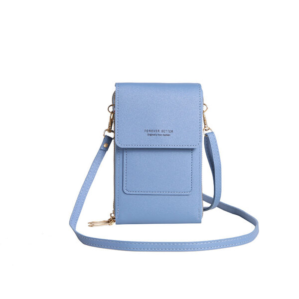 New PU leather crossbody bags mobile cell phone bag wallet purse pouch with touch ladies small shoulder bag for girl woman - Image 4