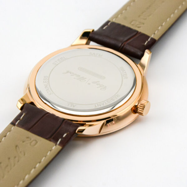 Elegant Automatic Date Stainless Steel 3ATM waterproof Men Women Watch - Image 4
