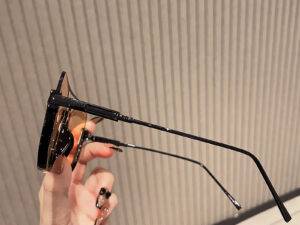 DL Glasses Retro Square Metal Half Frame Rimless Sun Glasses Vintage Double Bridge Irregular Women Sunglasses Men 2023 gafas