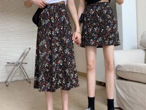 L84 Wholesale summer floral womens skirts with shorts sexy tennis girls' dresses plus size womens skirts
