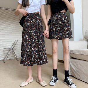 L84 Wholesale summer floral womens skirts with shorts sexy tennis girls' dresses plus size womens skirts