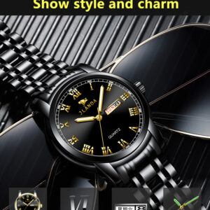stainless steel luxury waterproof quartz oem brand hands wristwatches custom logo wrist watch men