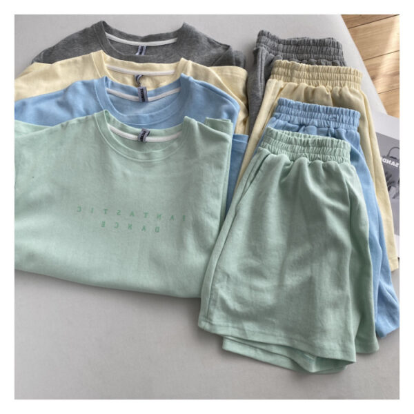 Summer Shorts with T-shirt for Women and Top Loose Oversize  Summer Two Piece Set Women Classic Tracksuit Casual - Image 6