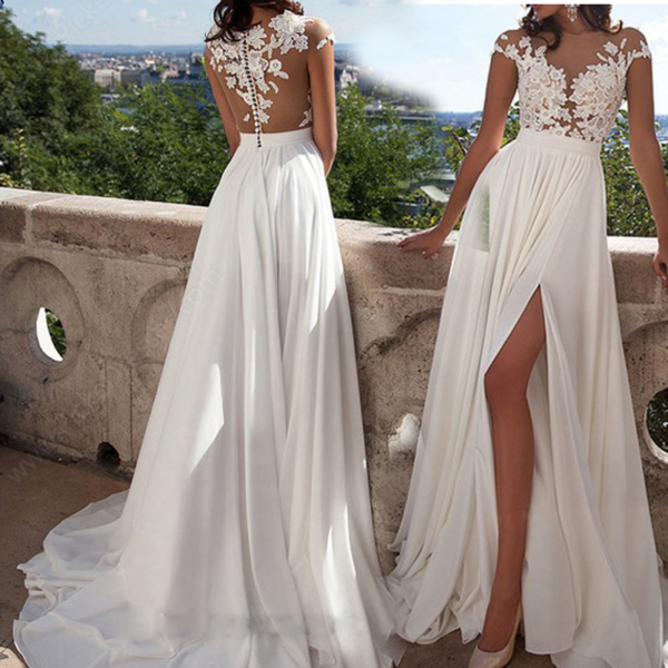 Glitter Wedding Dresses Puff Sleeve Appliques Lace 3D Flowers off Shoulder Tulle Boho Bride Gown 2021 vestidos de novia - Image 5