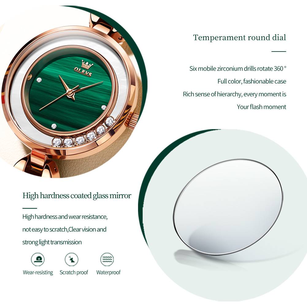 OLEVS 5540 custom oem relogio elegant waterproof diamonds watches gifts for women wrist luxury quartz watch - Image 4