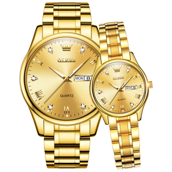 OLEVS 5563 China Factory Custom Logo Watch Couple  Fashion Quartz Wrist Watch Cheap Prices Low MOQ Clock For Lover Hand Watch - Image 6