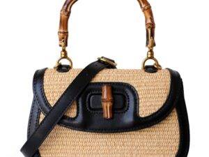 Genuine leather women handbags ladies designer bag 2022 handbags for women luxury bamboo bag