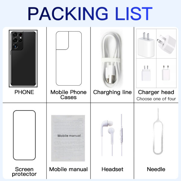 S21 Ultra Smartphone Andriod10 16G 512GB  Mobile Phones 6800mAh 7.3" Celulares 5G Dual Sim Unlocked Cell phone - Image 5