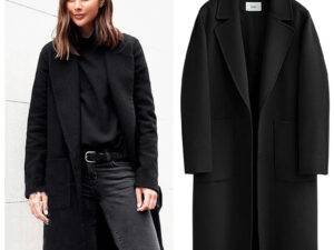 Autumn and winter double-sided woolen women's new woolen coat long loose woolen coat Jacket