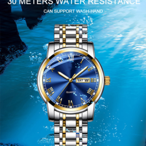 Classic Fashion Brand Alloy Case Stainless Steel Strap Custom Design Man Wrist Quartz Watches
