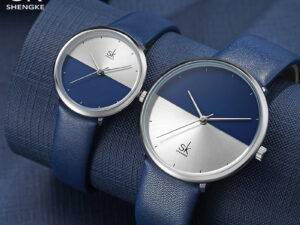 SK Pair Watches For Lover Valentine Gift Leather Couple Wristwatch Luxury For Wife Mens Watch Sets Pairs Watches Couple