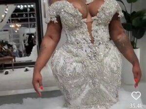 S420A 2022 Luxury High quality Sequined beading handmade Long Trailing Luxury wedding dress