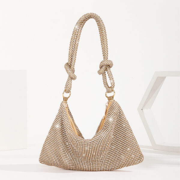 Rhinestone Shoulder Bag Bling Hobo Bag Shiny Clutch Purse Handbags Chic Sparkly Evening Bags Clutch 2022 Luxury - Image 3