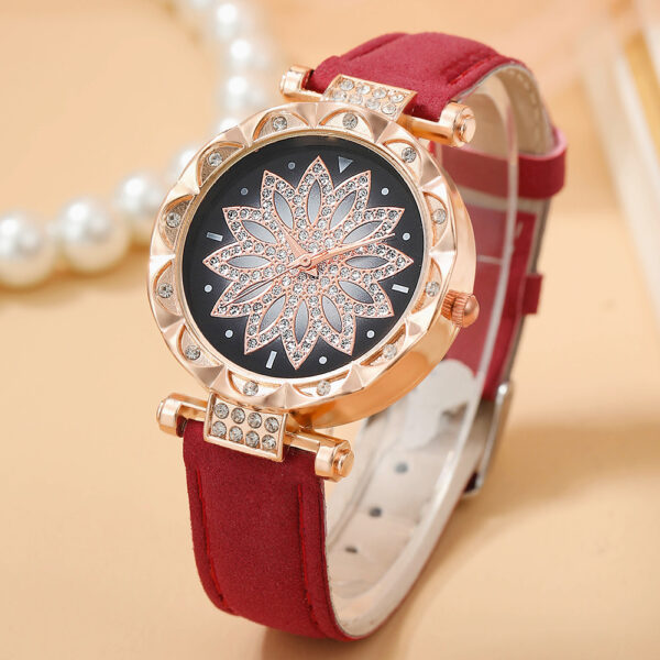 Wholesale Crystal Bracelet Stud Earring Necklace jewelry Set WOMEN Quartz Watches set for Ladies - Image 4