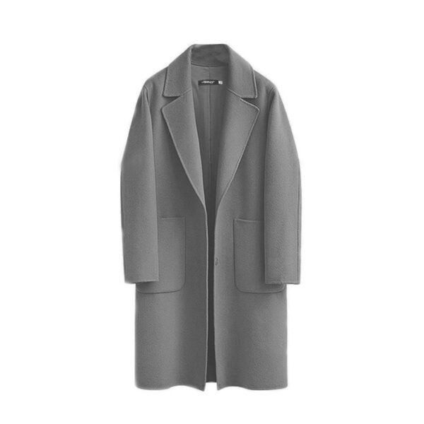 Autumn and winter double-sided woolen women's new woolen coat long loose woolen coat Jacket - Image 5