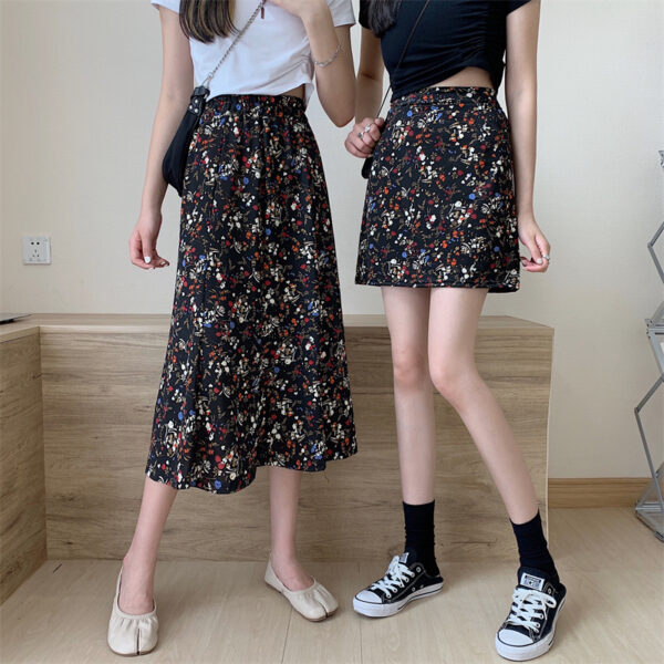 L84 Wholesale summer floral womens skirts with shorts sexy tennis girls' dresses plus size womens skirts - Image 6