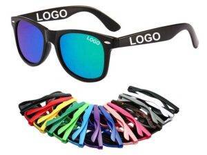 Sunglasses Logo Wholesale hot Promotion fashion Event wedding festival Sun Glasses plastic Custom women men sunglasses