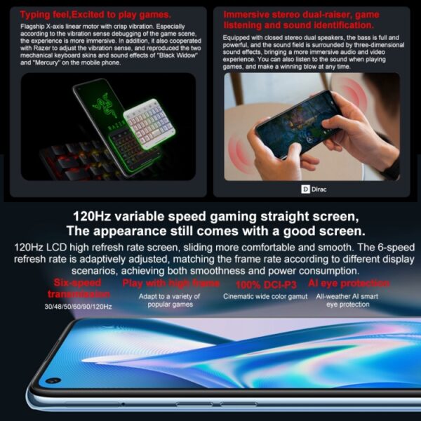 original Global version OnePlus Ace Racing 5G, 64MP Camera, 8GB+128GB 5000mAh 6.59 inch Android 12  NFC,5g smartphone one plus - Image 4