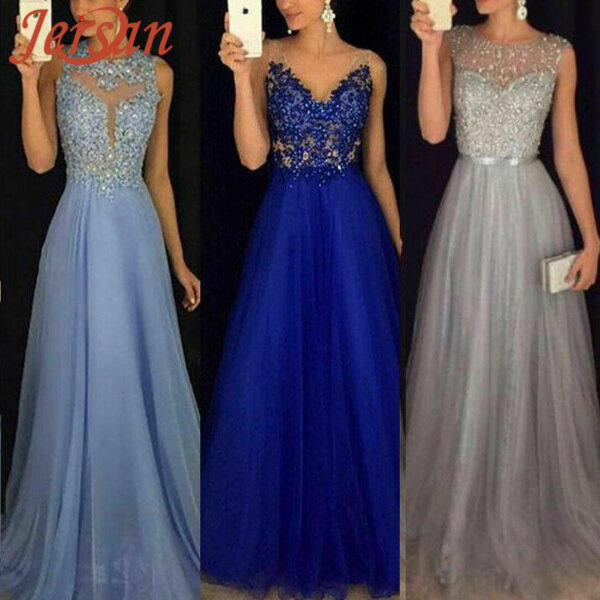 Custom New Arrival Lace Floral Maxi Formal abendkleid Party Long Sleeve Evening Dress Prom Long Ball Bridal Gowns Wedding Dress - Image 6