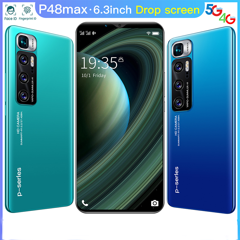 Economic P48 Max 6.3 Inch Android Phone with Touch Screen 1G RAM 8G ROM Smart Phone vs HuaWei Note XiaoMi Realme Vivo - Image 3