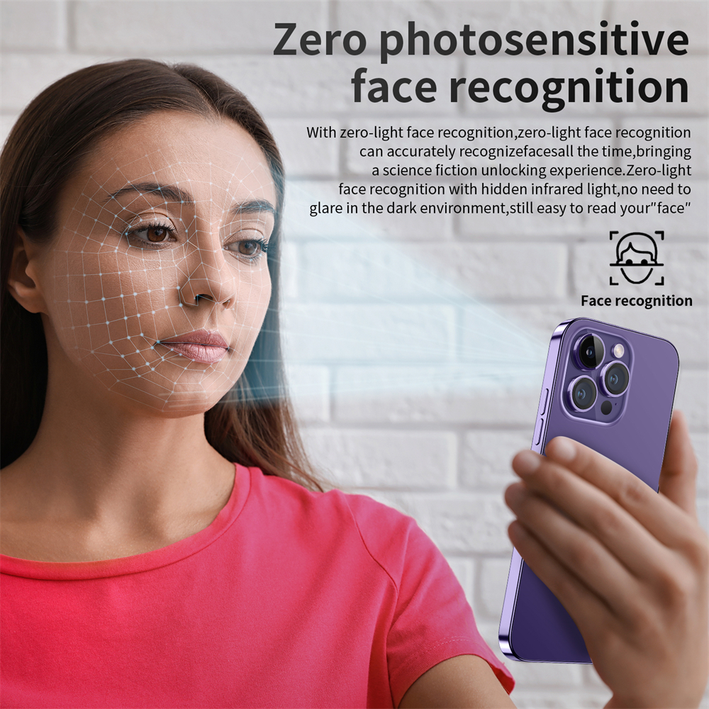 Great Version for i14 Pro max 7.3inch 16gb+1tb Cellphone 5G Drop Screen Smartphone for Samsung Huawei Mobile Phone - Image 3