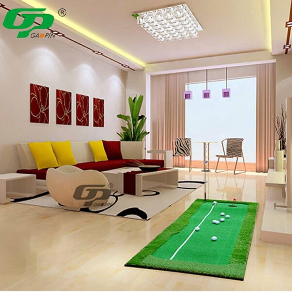 Factory Large Size Custom Golf Putting Green Mini Golf Course Portable Golf Putting Mat - Image 4