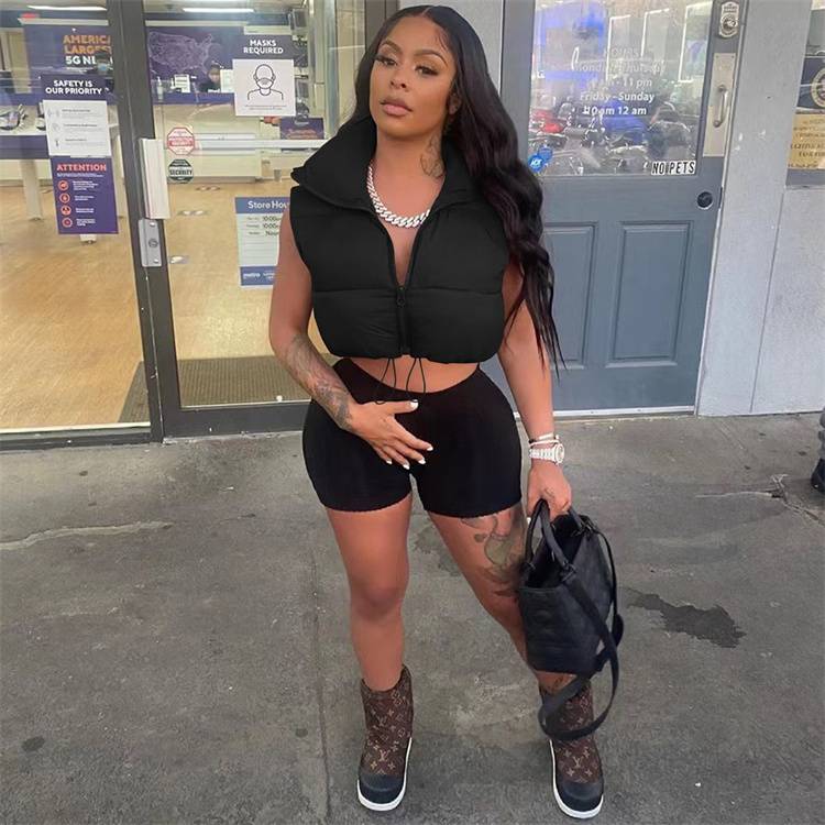 2022 Hot Ladies Jackets Vest Streetwear Casual Plus Size Clothes Winter Puffer Coats For Women - Image 5