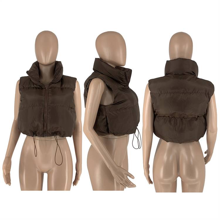 2022 Hot Ladies Jackets Vest Streetwear Casual Plus Size Clothes Winter Puffer Coats For Women - Image 2