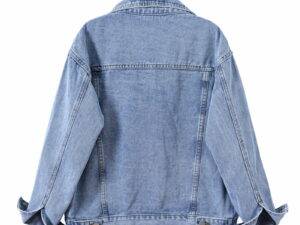 S-5XL Women's Denim Jean Jacket Women Casual Outwear Fall Jacket Denim Button Up  Oversize Denim Jacket Coat For Ladies