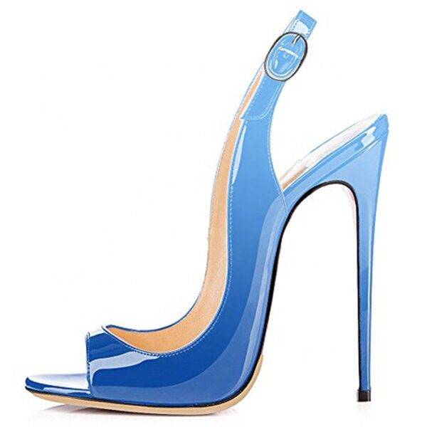 Sandales A Talons Hauts Ladies Hot Selling Business Dress Shoes Peep Toe Stiletto Slingback Pumps High Heeled Sandals For Women - Image 2