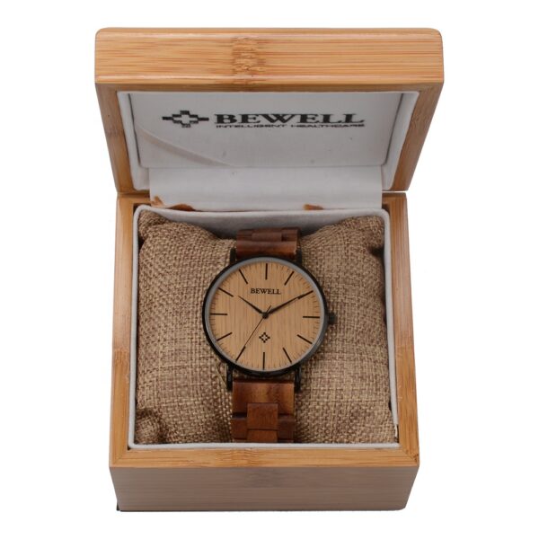 Shenzhen watch factory top quality men and woman stainless steel wood wristwatches wooden couple watches for lover gift watches - Image 5