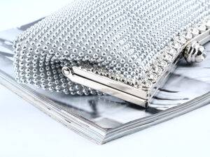 Factory direct wholesale classic handmade aluminium sheet clutches brand new clutch evening bag for women party banquet wedding