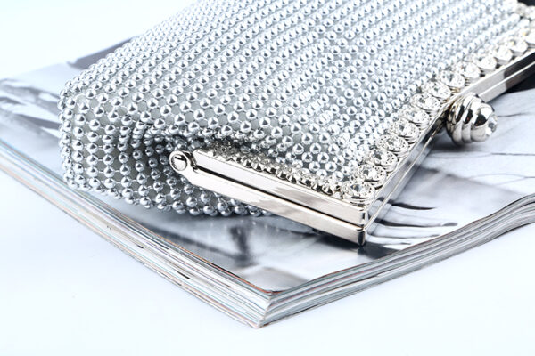 Factory direct wholesale classic handmade aluminium sheet clutches brand new clutch evening bag for women party banquet wedding
