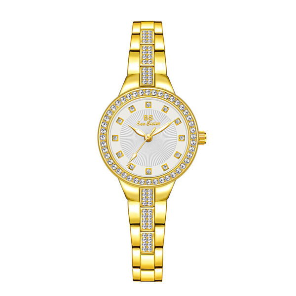 bee sister watch women FA1310 Diamond Women Luxury mini Brand Elegant Ladies Watches Gold Clock Wrist Watches quartz - Image 5