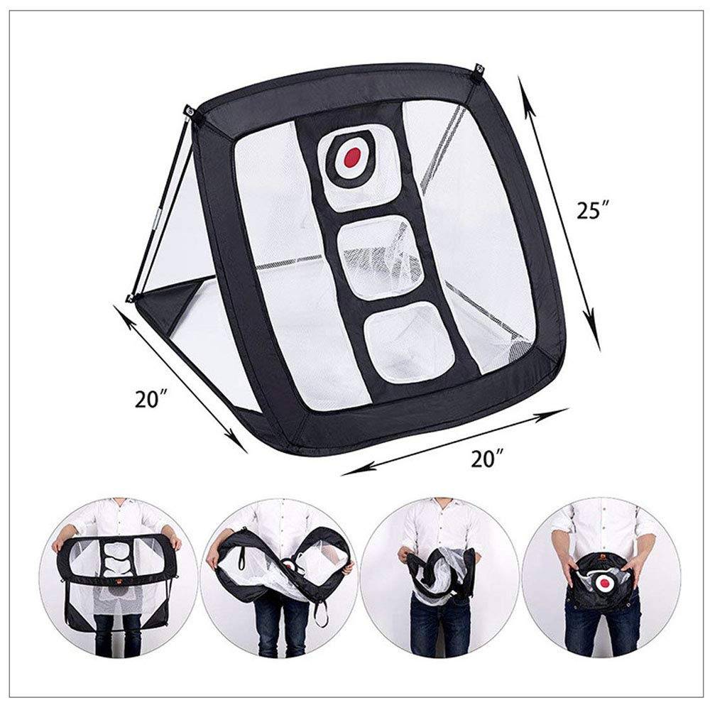 Golf 3 In 1 Chipping Net Practice Net Aid With Target Collapsible Portable Golf Hitting Net Backyard Driving and Swing - Image 4