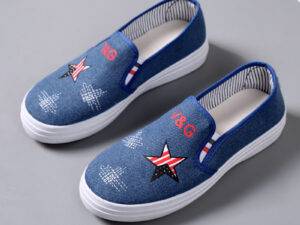 Women's Canvas Flat Shoes Girls Fashion Casual Shoes Ladies Slip On Round Toe Dress Shoes Walking Dancing Footwears for Woman