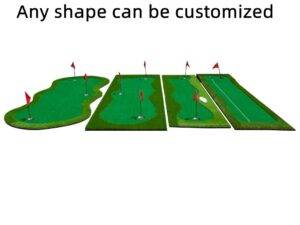 Factory Large Size Custom Golf Putting Green Mini Golf Course Portable Golf Putting Mat