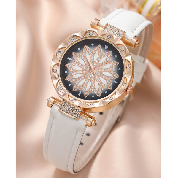 Wholesale Crystal Bracelet Stud Earring Necklace jewelry Set WOMEN Quartz Watches set for Ladies - Image 5