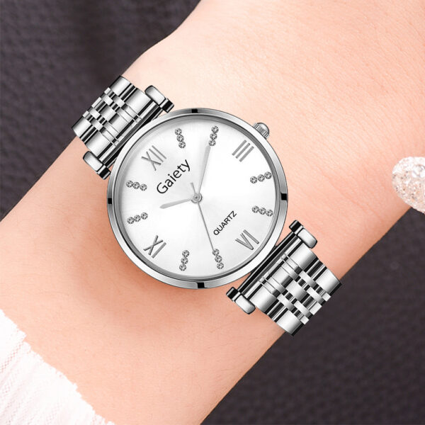 2022 Wholesale Custom LOGO fashion Classic jewelry Ladies Quartz bracelets and Watches set for women - Image 5