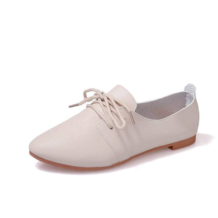 Women New Fashion White Shoes Lady Soft Upper Flat Single Shoes Princess Shoes - Image 2