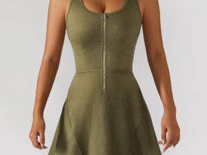 womens gym tennis dress with shorts two piece ladies blue tank jean dress 2022 sports activewear set with bra cup pad