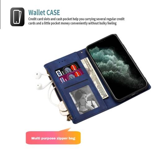 Special Offer Zipper Multi-card Slots Horizontal Flip PU Leather Case with Holder For Xiaomi Redmi 10X - Image 5