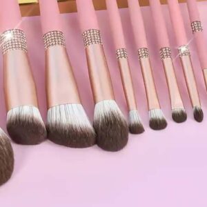 10pcs premium makeup tools vegan glitter diamond makeup brush sets