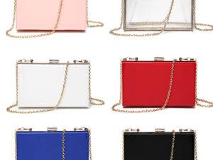 glasses and purse set acrylic purse Transparent Bag 2021 sunglass Clutch purse Chain Clear clutch evening bag