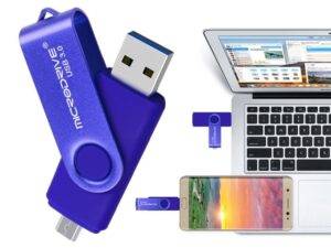 Special Offer U Disk  MicroDrive 16GB USB Flash Drives USB 3.0 Android Phone & Computer Dual-use Rotary Metal U Disk