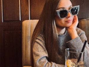 2023 Hot Custom logo Oversized Square Cat Eye Sunglasses For Women Rose Red Shades Luxury Brand Sun Glasses De Sol Oculos shades