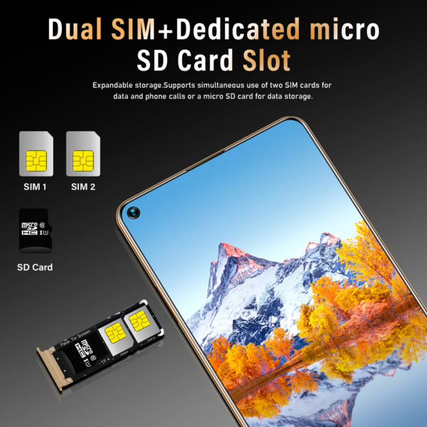 High quality Smartphones Mobile Phones For Huawei Mate40 RS 7.3Inch 5G Cellphones OEM 16GB+512GB Dual SIM Android smart phone - Image 5