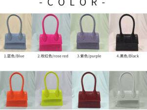 handbags Small 2021 Autumn winter new crocodile printing PU leather shoulder bag for women kid jelly purse mini handbags