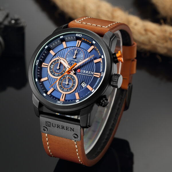 CURREN 8291 Luxury Brand Men Analog Digital Leather Sports Watches Mens Watch Man Quartz Clock Relogio Masculino - Image 3