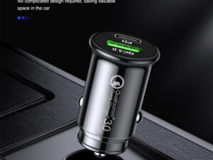 Factory price mobile phone QC 3.0 car charger 12v-24v 3A output dual usb car charge adapter PD Type C car usb charger for iphone